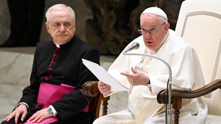 Общая аудиенция Папы Франциска в Зале Павла VI (Ватикан, 8 февраля 2023 г.)