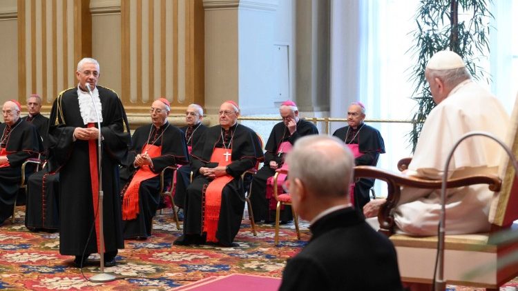 Ferenc pápa a vatikáni bírósági évad megnyitása alkalmából fogadta a törvényszék tagjait