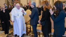 Ferenc pápa fogadta a "A Sua Immagine" olasz katolikus tv műsor stábját