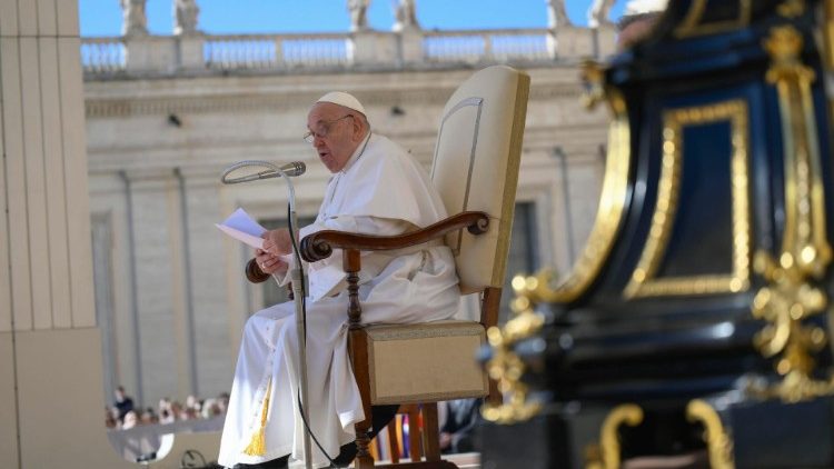 教皇フランシスコ　2023年3月15日の一般謁見　バチカン・聖ペトロ広場