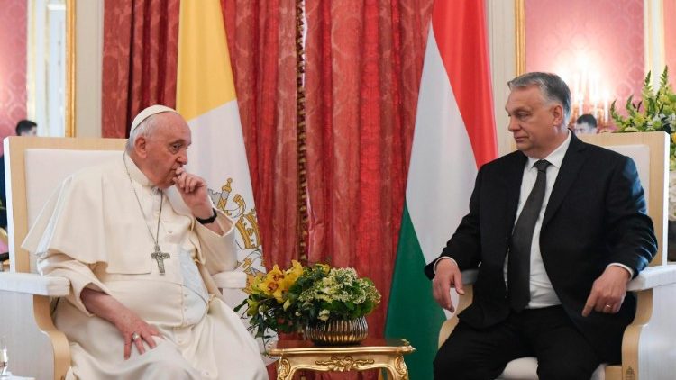 Папа Франциск и министър-председателя на Унгария Виктор Орбан