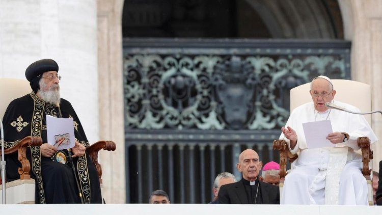 Papa Franjo i patrijarh Tawadros II. 