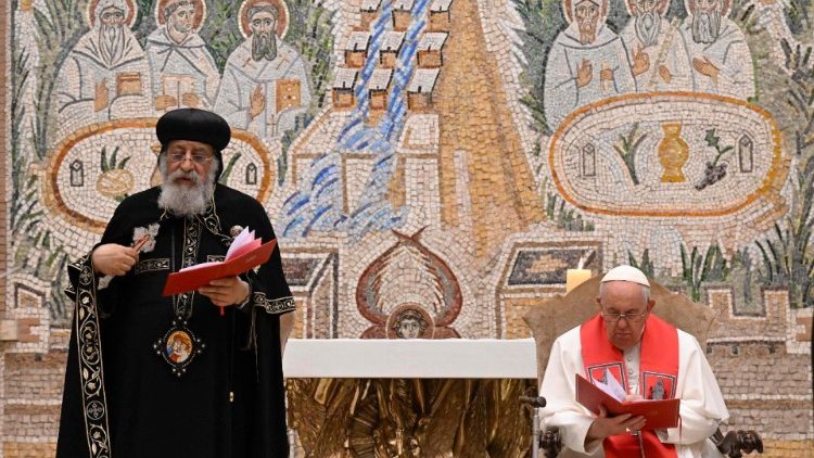 Pope Tawadros II of Alexandria visits the Vatican