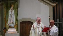 El cardenal Pietro Parolin presidió la Misa internacional en el Santuario de Fátima
