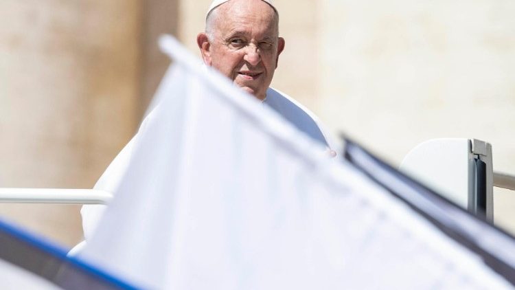 Папа Франциск по време на общата аудиенция във Ватикана, 24.05.2023