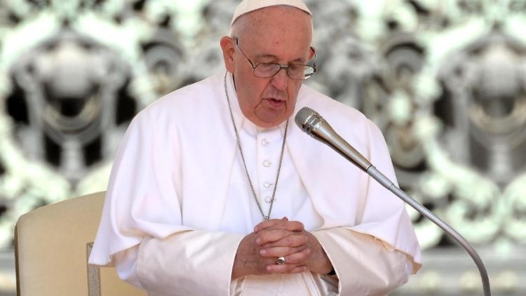 Папа Франциск по време на общата аудиенция, 07.06.2023