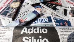 Italienska dagstidningar tar farväl av Silvio Berlusconi 