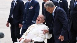 Ferenc pápa és a portugál államelnök  