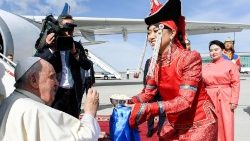 Pope Francis starts his first journey to Mongolia