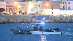 Llagada de migrantes a la isla italiana de Lampedusa