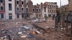 Ucraina, distruzioni nella città di Kharkiv