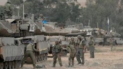 Wojsko izraelskie w pobliżu Gazy