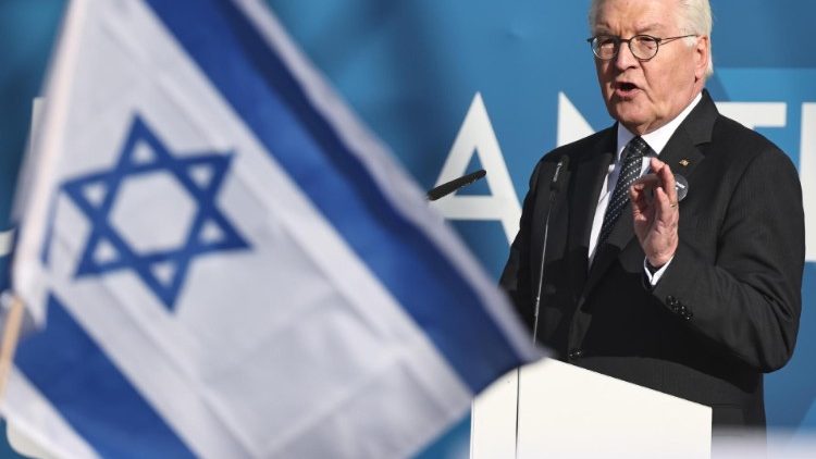 Bundespräsident Steinmeier bei der Solidaritätskundgebung für Israel am Wochenende in Berlin