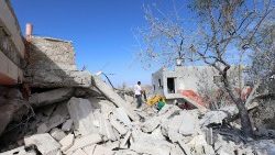 Scene di distruzione a Gaza
