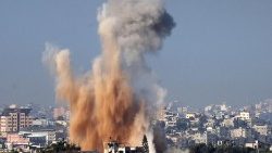 Israelischer Luftschlag im nördlichen Teil des Gazastreifens, an diesem Freitag