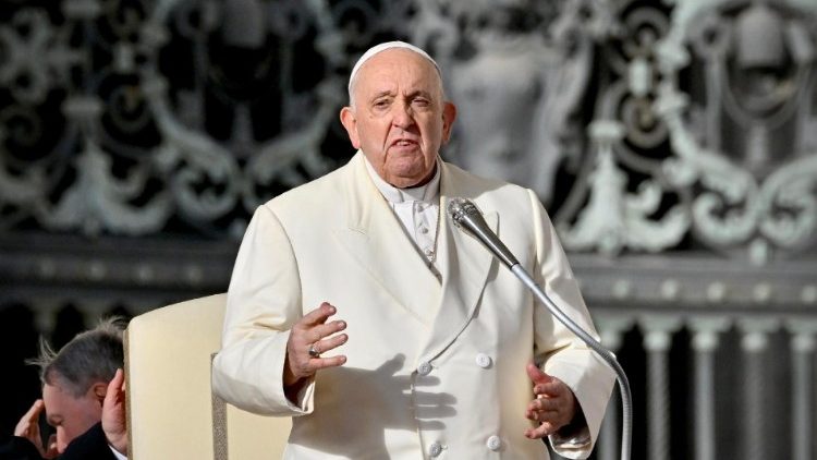 Papa Franjo na općoj audijenciji 22. studenoga 2023. na Trgu sv. Petra