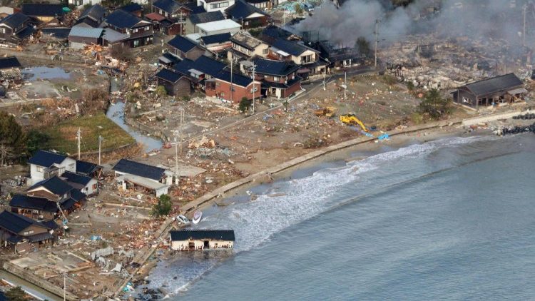 Aerial view Noto, central Japan, shows damage from Tuesday's earthquake