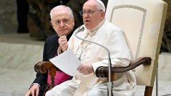 Папа Франциск на общей аудиенции 3 января 2024 г. в Ватикане