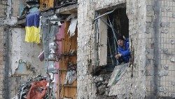 전쟁으로 파괴된 우크라이나 현장