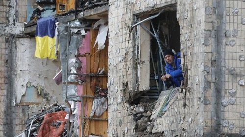 Scene di distruzione in Ucraina