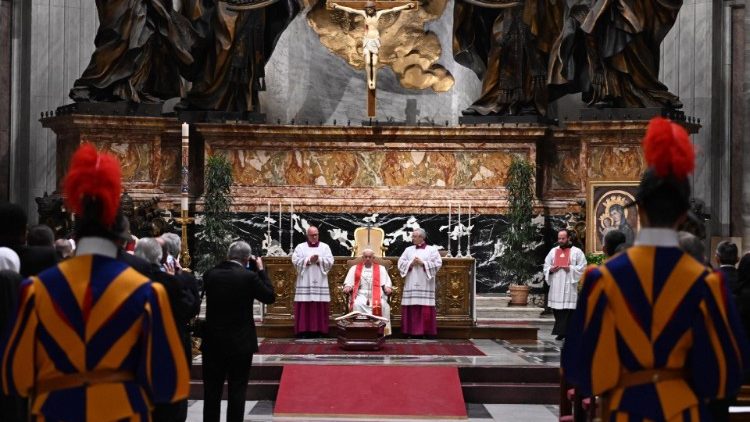 Sergio Sebastiani bíboros engesztelő gyászmiséje a Szent Péter-bazilikában