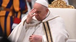Papst Franziskus Ende Januar bei einem Gottesdienst in Rom