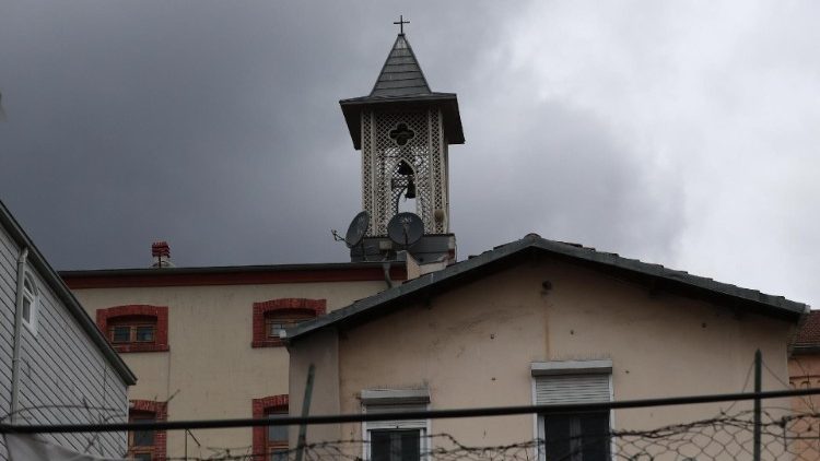 Die Kirche Santa Maria im Istanbuler Stadteil Sariyer, wo ein Gläubiger von Attentätern erschossen wurde