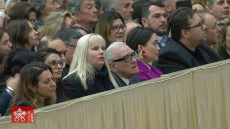 Scorsese presente in Aula Paolo VI per l'udienza generale del Papa