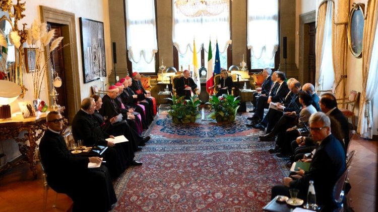 Bilaterální setkání Itálie-Svatý stolec v Palazzo Borromeo