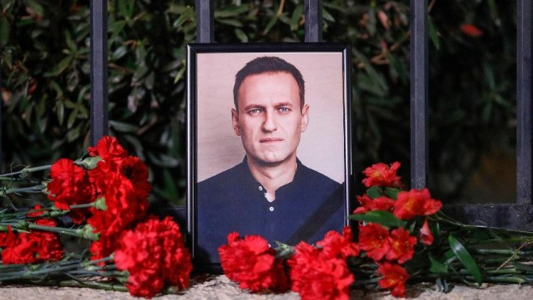 Vigil in Tbilisi following Alexey Navalny's death