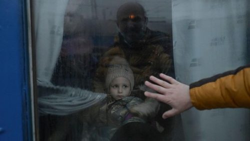 Refugiados ucranianos de Odessa a causa del conflicto.