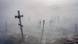 ウクライナ・ミコライウの墓地　2022年3月