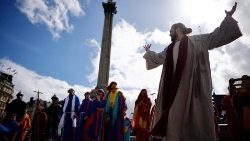 Inscenizacja Męki Pańskiej na Trafalgar Square