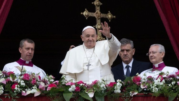 O Papa durante a Bênção Urbi et Orbi