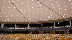 Sitzungssaal im EU-Parlament in Brüssel