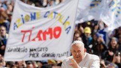 Franciszek spotkał się z 50 tys. przedstawicieli Akcji Katolickiej