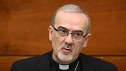 Kardinolas P. Pizzaballa Laterano universitete Romoje skaitė paskaitą apie taikos sielovadą 