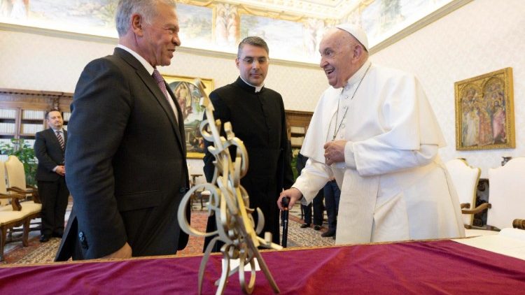 The Pope and the Jordanian ruler have known each other for a long time