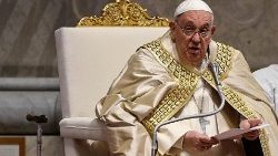 Pope Francis celebrates Vespers in Saint Peter�s Basilica