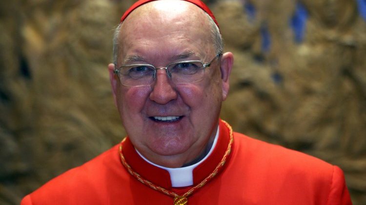 FILE PHOTO: New cardinal Kevin Farrell of the U.S. is seen as he receives guests in Paul VI's Hall at the Vatican