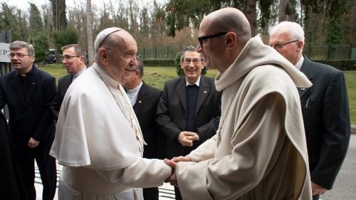Ob šesti obletnici pontifikata papežu voščili udeleženci postnih duhovnih vaj