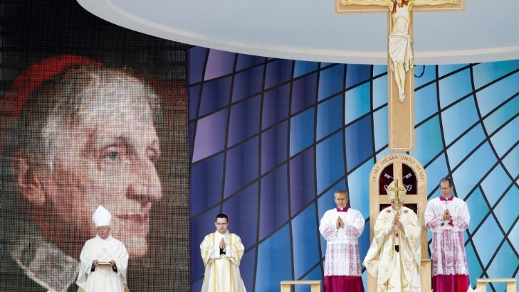 2010年9月19日、英国・バーミンガムで行われた、ベネディクト16世によるニューマン枢機卿の列福式