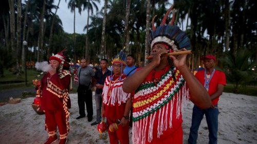 Suriname indigenous people pray for the protection of the Amazon