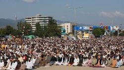 Le sit-in des islamistes à Islamabad au Pakistan, le 8 novembre 2019. 