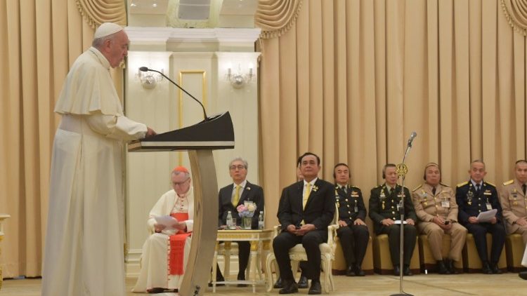 Ferenc pápa beszéde a thaiföldi hatóságokhoz 