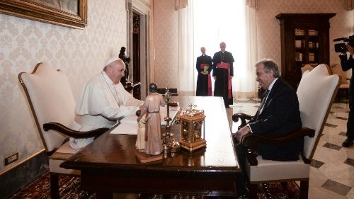 Guterres y el Papa Francisco