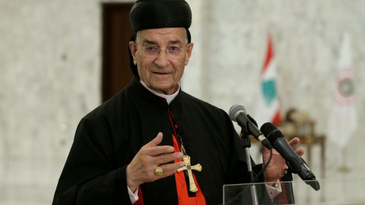 Le cardinal Béchara Boutros Rai au Palais présidentiel de Baabda au Liban, le 15 juillet 2020. 