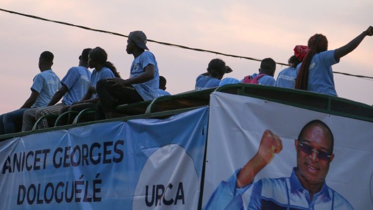 Wahlkampf in Zentralafrika: Unterstützer des Präsidentschaftskandidaten Anicet-Georges Dologuele in Bangui