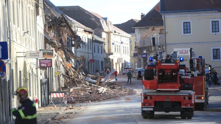 Zagreb maanjäristyksen jäljiltä 29. joulukuuta
