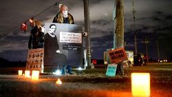 Aktivisten protestieren gegen die Todesstrafe in den Vereinigten Staaten